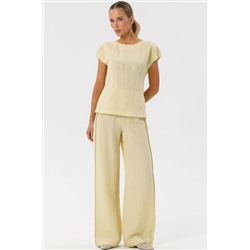 Брюки на эластичном поясе в цвете лайм