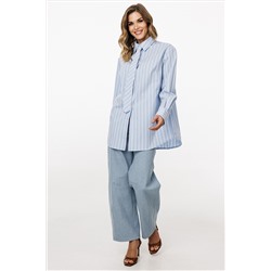 Галстук EOLA 0062 голубой_полоска