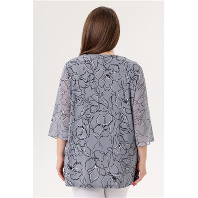 Блузка женская  7024/25/Серый