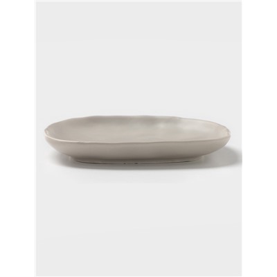 Блюдо для подачи Magistro Potter, 15.1×14.9×1.9 см, фарфор, светло-серое