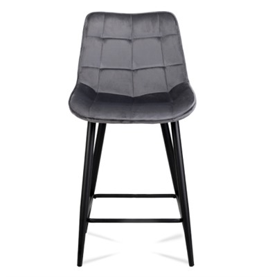 Стул барный SB-006 Темно-серый Velvet G062-40 / GBAR8060A-1 /уп 4/