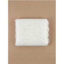 Кружевная эластичная ткань «Павлин», 180 мм, 23±1 м, белая