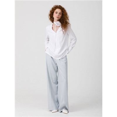 Блузка белая с чокером