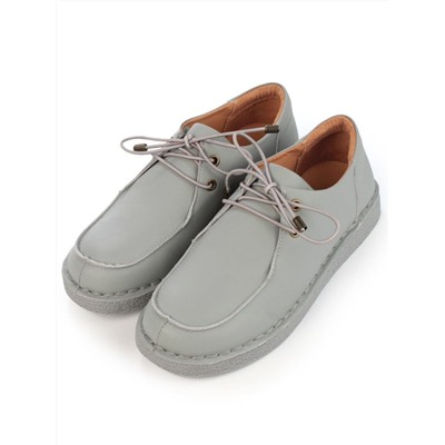 01-D7583-2 GRAY Ботинки демисезонные женские (натуральная кожа)