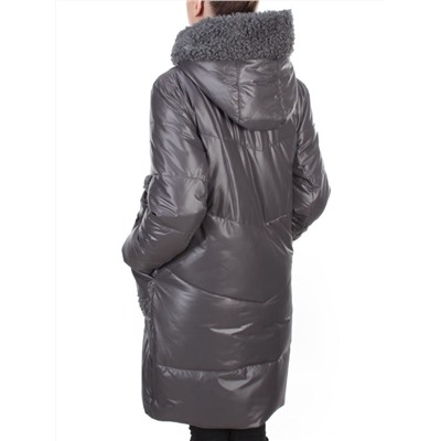 21-985 DARK GRAY Пальто зимнее женское AIKESDFRS (200 гр. холлофайбера)
