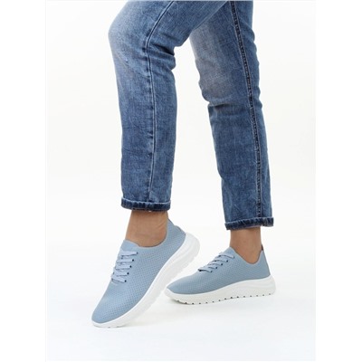 03-YH596-4 LT. BLUE Полуботинки летние женские (натуральная кожа)