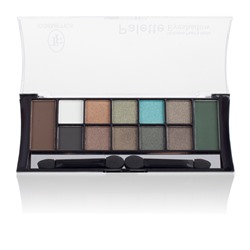 Триумф tf Набор теней 12 цветов Color Palette Eyeshadow 03 коричнево-зеленая гамма 01051