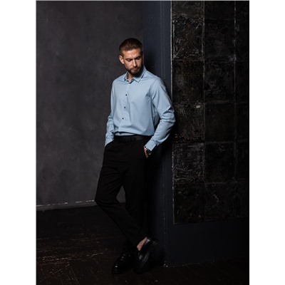 004J Мужская рубашка JenTa голубой