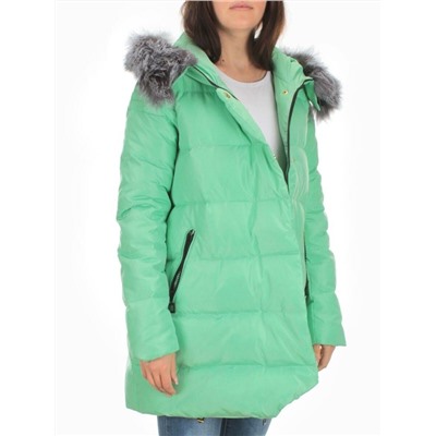 15113 GREEN Куртка зимняя облегченная женская (150 гр. холлофайбер)
