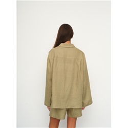 Рубашка короткая  S021_Olive Yellow/Салатовый