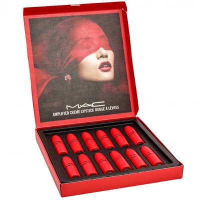 Набор помад Мак Amplified Creme Lipstick 12 штук