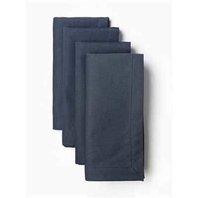 Набор салфеток сервировочных «Этель, Сказочная ёлка», 40×40 см - 4 шт., с декоративными кольцами, 100% хлопок