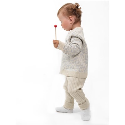 Костюм вязаный Крошка Я Leo Baby рост 74-80 см, серый