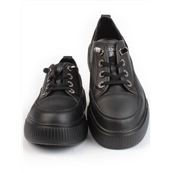 05-SD8-3D BLACK Кроссовки женские (натуральная кожа)