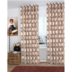 Шторы "Rusco Loneta", бордовый (rojo), 180*250 см (df-200502-gr)