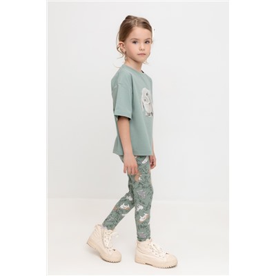 Бриджи холодная мята, зайчики к527 Crockid