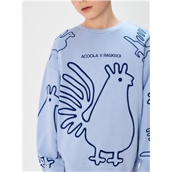 Джемпер детский Gzhel_sweatshirt васильковый Acoola