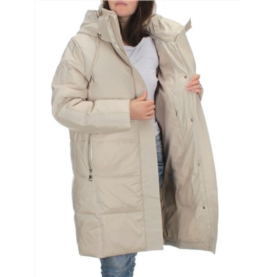 C223 LT. BEIGE Куртка зимняя женская (200 гр. холлофайбера)