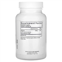 Vital Nutrients, Магний, 240 мг, 100 веганских капсул (120 мг в каждой капсуле)