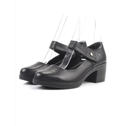 06-DHL104-D1 BLACK Туфли женские (натуральная кожа)