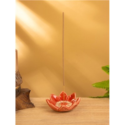 Подставка под благовония «Цветок лотоса», 9.5×9.5×3 см, керамика, МИКС