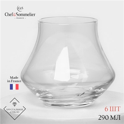 Набор стаканов для виски Chef&Sommelier OPEN UP, 290 мл, хрустальное стекло, 6 шт.