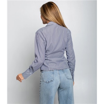 Блуза #КТ2698, тёмно-синий