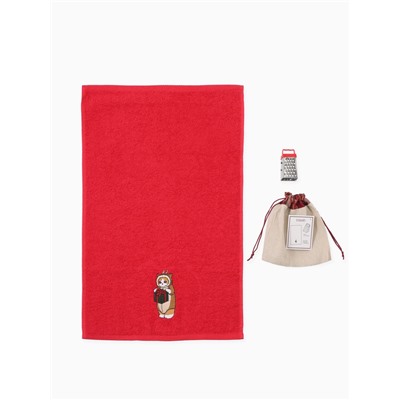 Набор в мешочке «Этель» Sweet cat: полотенце 35×60 см, тёрка 7.7×3.7×3 см