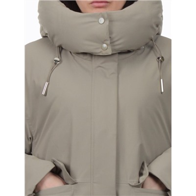 H24-816 GRAY BEIGE Куртка зимняя женская (150 гр. холлофайбер)