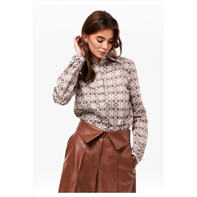 Рубашка KaVaRi 4004 беж_узор