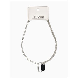 Цепь «Карабин», L=40 см, цвет серебро