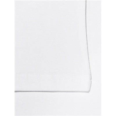 2045-01 Майка для мальчика белая (BAYKAR)