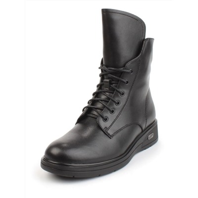 04-M3-830 BLACK Ботинки зимние женские (натуральная кожа, натуральный мех)
