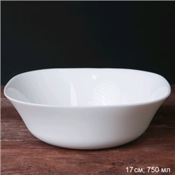 Тарелка квадратная суповая 750 мл 170 мм белая / FSW-75 (white) /уп 36/ 666571