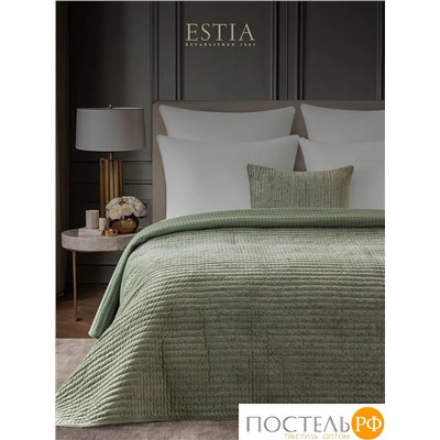 Estia ЭЛА зелен. Покрывало 240х260, 1 пр., 100% полиэстер