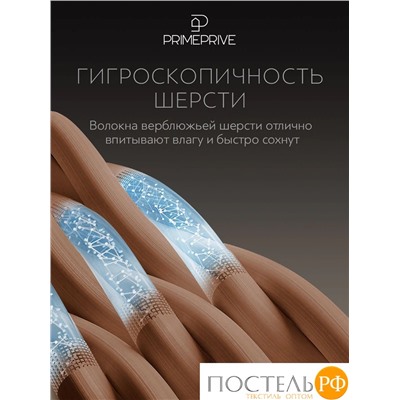 PRIME PRIVE Подушка CAMEL беж 50х70,1пр.,хл.BIODYNAMIC COTTON/вербл.шерсть, 700 г/м2