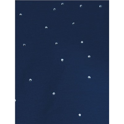 Футболка из премиального хлопка с принтом стразами