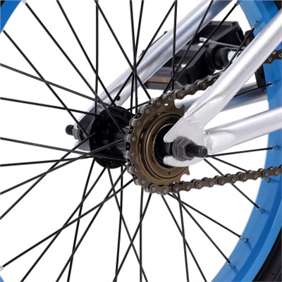 Велосипед BMX 18" COMIRON WOOHOO Рама 18" SILVER BLUE