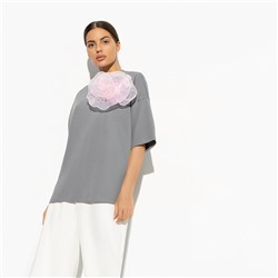 Футболка, Летний каприз (с брошкой)