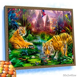 Алмазная мозаика на подрамнике 40x50 / YSG0001 /уп 30/полное заполнение ПРОМО АКЦИЯ