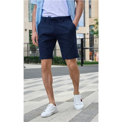Шорты лен F511-0960-1 navy