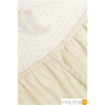 DOME КОЛОРАДО Простыня на резинке 160х200х25, 1 пр, хл.
