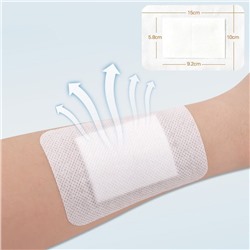 Стерильный медицинский пластырь дышащий 10*15 см.