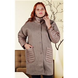 Пальто женское прямое 251830, размер 46,48,50,52