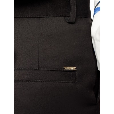 Брюки из плотной эластичной ткани из хлопка с нейлоном