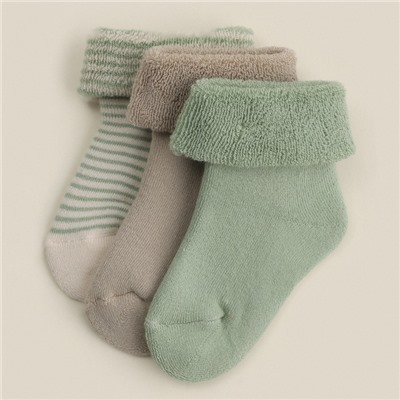 Носки детские махровые 3 пары SL HOME, 6-8 см