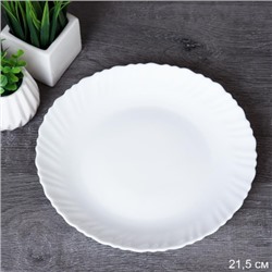 Тарелка обеденная 215 мм Классика белая / O30085CE (White) /уп 24/