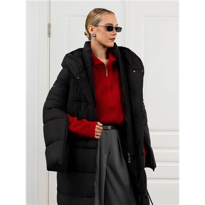 Пуховик женский черный