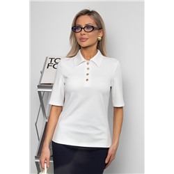 Блуза трикотажная белого цвета Вербена №4