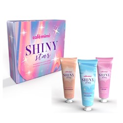 CAFE MIMI  Подарочный набор SHINY STAR (крем для рук 3*30мл Увлажнение с шиммером,Питание,Восстановление) 90мл